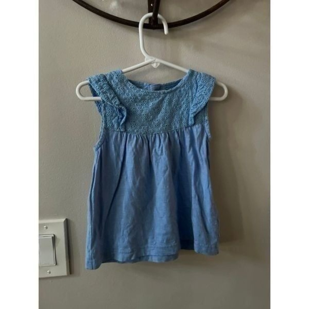 jojo maman Bebe blue shirt size‎ 2